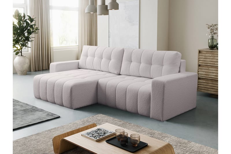 Doryn Sovesofa med Divan 3-seter - Grå - Møbler - Sofaer - Sovesofaer - Sovesofa divan