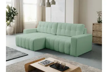 Doryn Sovesofa med Divan 3-seter - Grønn - Møbler - Sofaer - Sovesofaer - Sovesofa divan