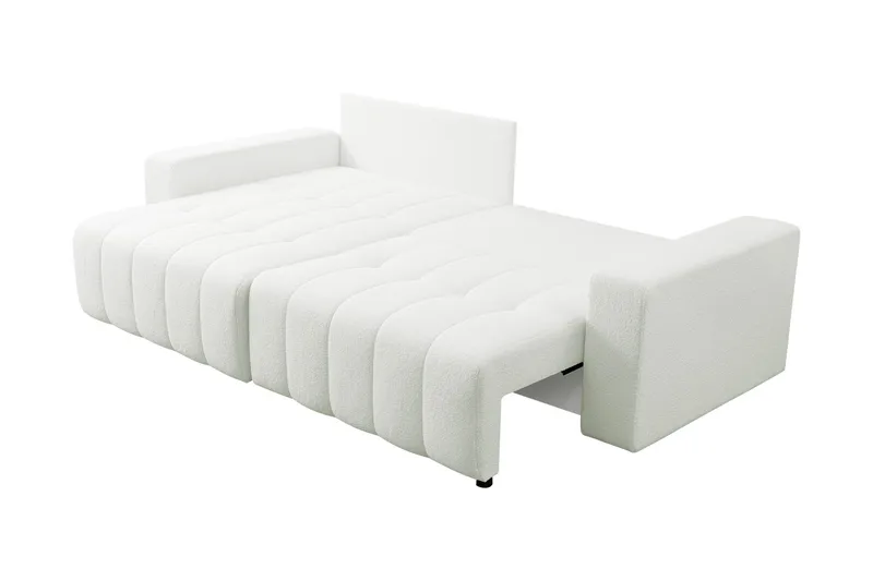 Doryn Sovesofa med Divan 3-seter - Hvit - Møbler - Sofaer - Sovesofaer - Sovesofa divan