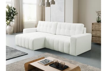 Doryn Sovesofa med Divan 3-seter - Hvit - Møbler - Sofaer - Sovesofaer - Sovesofa divan