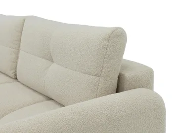Durven 3-seter Sovesofa 160x200 cm med Oppbevaring i Bouclé - Grå - Møbler - Sofaer - Sovesofaer - 3 seters sovesofa