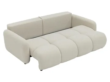 Durven 3-seter Sovesofa 160x200 cm med Oppbevaring i Bouclé - Grå - Møbler - Sofaer - Sovesofaer - 3 seters sovesofa