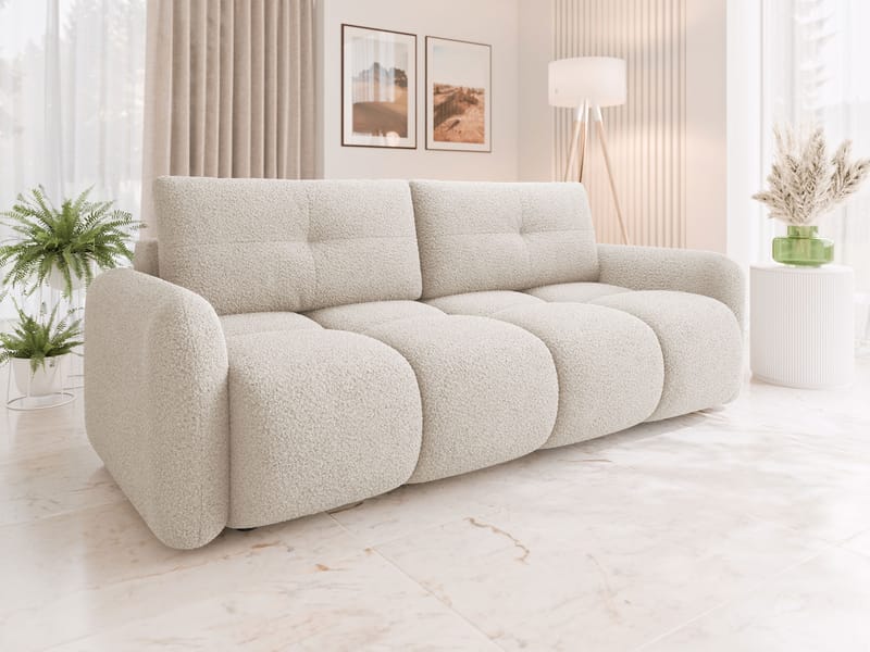 Durven Sovesofa 3-seter - Beige - Møbler - Sofaer - Sovesofaer - 3 seters sovesofa