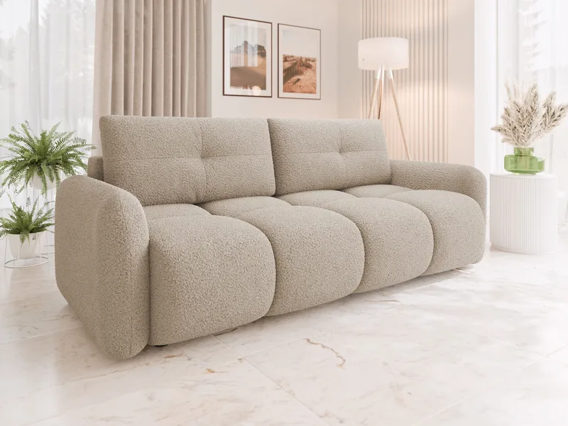 Durven Sovesofa 3-seter - Beige - Møbler - Sofaer - Sovesofaer - 3 seters sovesofa