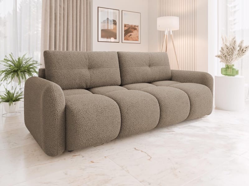 Durven Sovesofa 3-seter - Brun - Møbler - Sofaer - Sovesofaer - 3 seters sovesofa