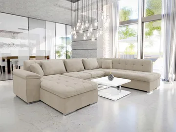 Dynir 6-seters U-sofa med Divan Venstre - Møbler - Sofaer - Sovesofaer - Hjørnesovesofa