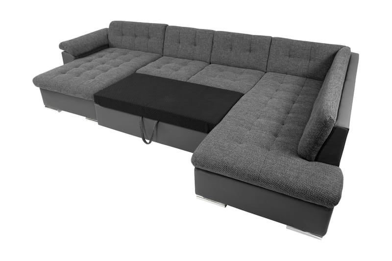 Dynir Sovesofa Med Divan Og Sjeselong 5-Seter - Grønn - Møbler - Sofaer - Sovesofaer - Sovesofa divan