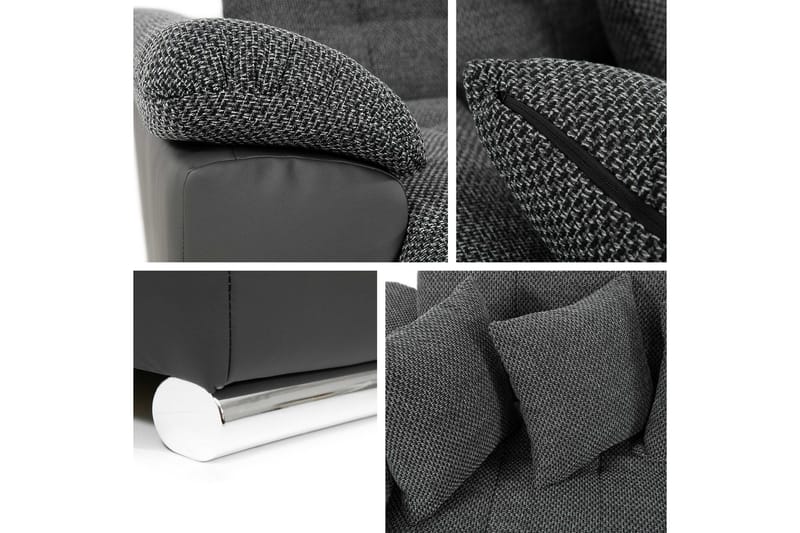 Dynir Sovesofa Med Divan Og Sjeselong 5-Seter - Grønn - Møbler - Sofaer - Sovesofaer - Sovesofa divan