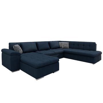 Dynir Sovesofa med sjeselong og sjeselong 5-seter - Blå - Møbler - Sofaer - Sovesofaer - Sovesofa divan