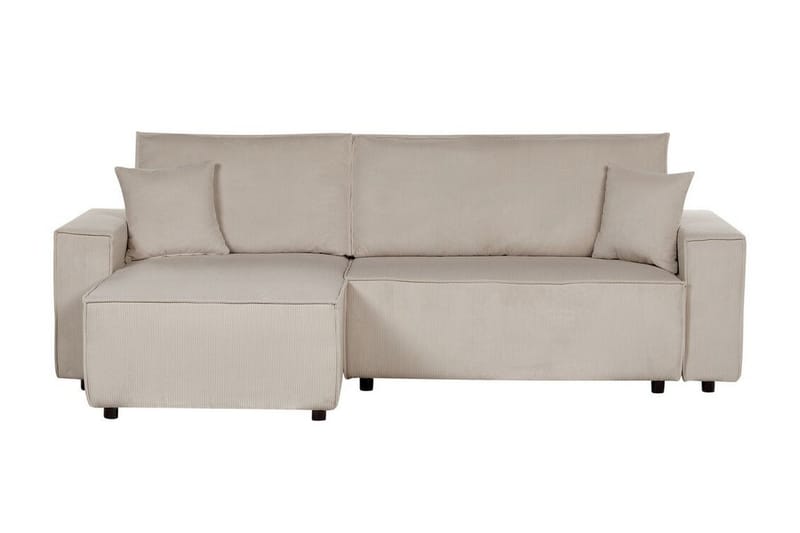 Dyshawn Hjørnesovesofa 2-seter - Beige/Svart - Møbler - Sofaer - Sovesofaer - Sovesofa divan