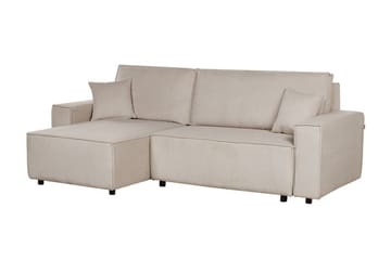 Dyshawn Hjørnesovesofa 2-seter - Beige/Svart - Møbler - Sofaer - Sovesofaer - Sovesofa divan