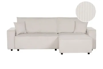 Dyshawn Hjørnesovesofa 2-seter - Hvit/Svart - Møbler - Sofaer - Sovesofaer - Hjørnesovesofa