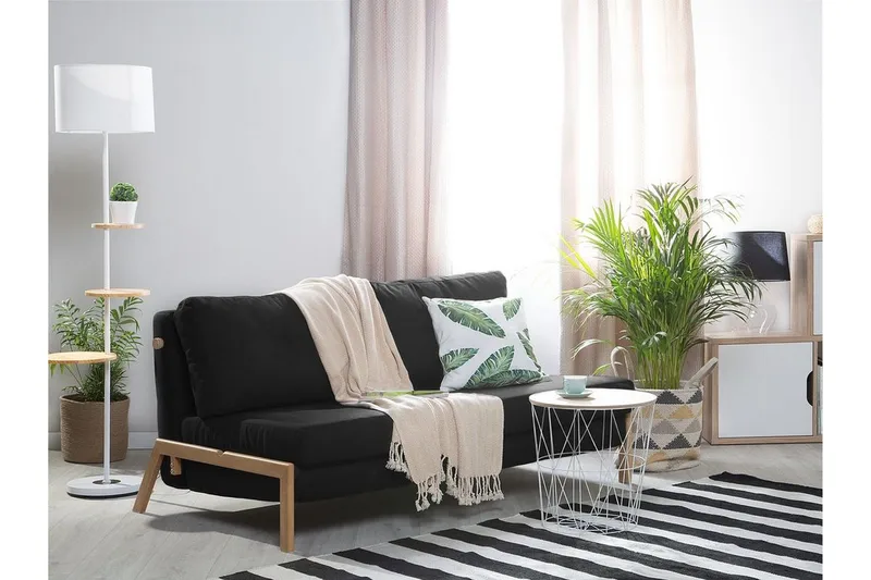 Edland Sovesofa 152 cm - Svart - Møbler - Sofaer - Sovesofaer - Futon - Futon sofa