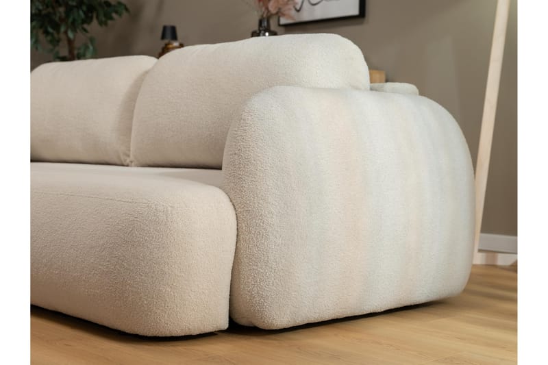 Efrem Sovesofa 3-Seter - Beige - Møbler - Sofaer - Sovesofaer - 3 seters sovesofa