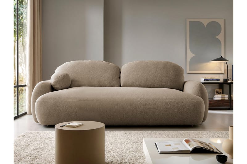 Efrem Sovesofa 3-Seter - Brun - Møbler - Sofaer - Sovesofaer - 3 seters sovesofa