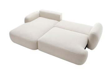Efrem Sovesofa med Sjeselong 3-seter i Bouclé - Brun - Møbler - Sofaer - Sovesofaer - Sovesofa divan