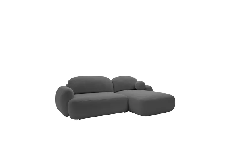 Efrem Sovesofa med Sjeselong 3-seter i Bouclé, Mørkegrå