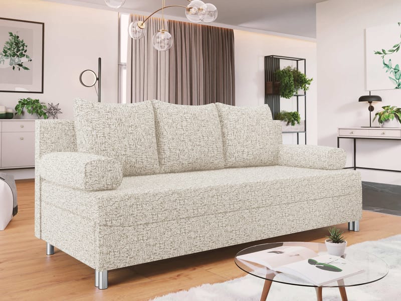 Eifion 3-seters sovesofa - beige - Møbler - Sofaer - Sovesofaer - 3 seters sovesofa
