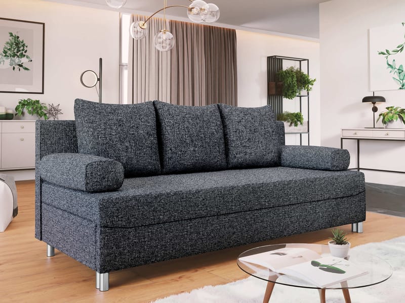 Eifion 3-seters sovesofa - grå - Møbler - Sofaer - Sovesofaer - 3 seters sovesofa