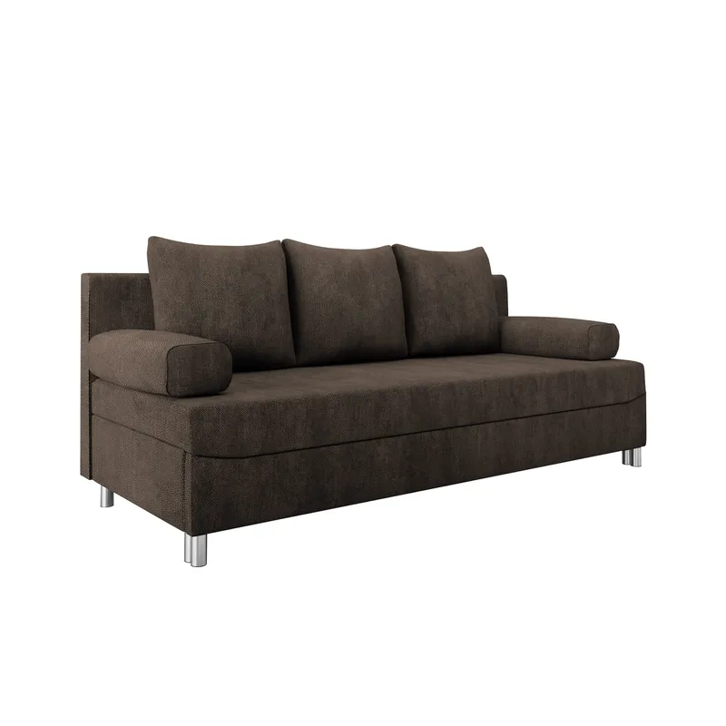 Eifion 3-seters sovesofa - mørkebrun - Møbler - Sofaer - Sovesofaer - 3 seters sovesofa