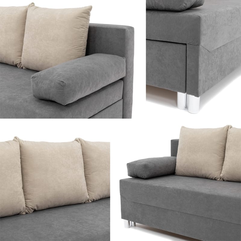 Eifion 3-seters sovesofa - rustoransje - Møbler - Sofaer - Sovesofaer - 3 seters sovesofa