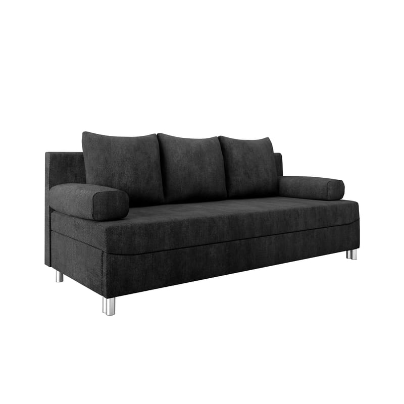 Eifion 3-seters sovesofa - svart - Møbler - Sofaer - Sovesofaer - 3 seters sovesofa