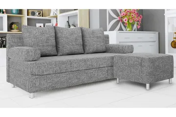 Eifion Sovesofa 3-seter - Grå - Møbler - Sofaer - Sovesofaer - 3 seters sovesofa