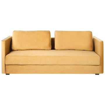 Eksjo 3-seters Sovesofa 146x203 cm med Oppbevaring i Fløyel - Gul - Møbler - Sofaer - Sovesofaer - 3 seters sovesofa