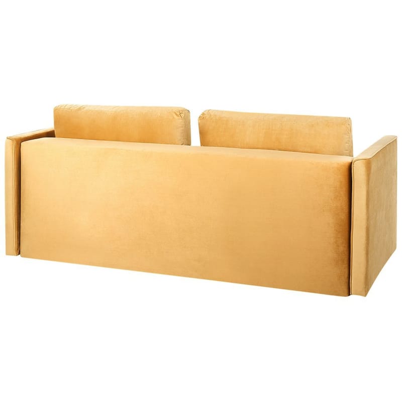 Eksjo 3-seters Sovesofa 146x203 cm med Oppbevaring i Fløyel - Gul - Møbler - Sofaer - Sovesofaer - 3 seters sovesofa