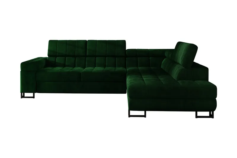 Elkind Hjørnesofa Høyre, Mørkegrønn