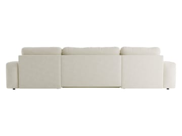 Elvior 5-seters U-formet sovesofa med dobbeltdivan - beige - Møbler - Sofaer - Sovesofaer - Hjørnesovesofa