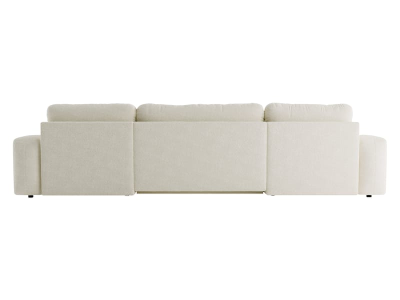Elvior 5-seters U-formet sovesofa med dobbeltdivan - beige - Møbler - Sofaer - Sovesofaer - Hjørnesovesofa