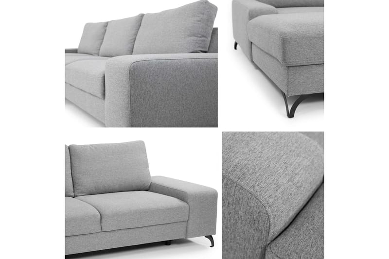 Emet Sovesofa med Divan 3-seter - Beige - Møbler - Sofaer - Sovesofaer - Langsgående sovesofa