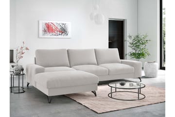 Emet Sovesofa med Divan 3-seter - Beige - Møbler - Sofaer - Sovesofaer - Langsgående sovesofa