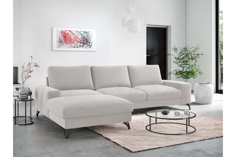 Emet Sovesofa med Divan 3-seter - Beige - Møbler - Sofaer - Sovesofaer - Langsgående sovesofa