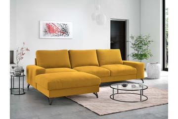 Emet Sovesofa med Divan 3-seter - Brun - Møbler - Sofaer - Sovesofaer - Langsgående sovesofa