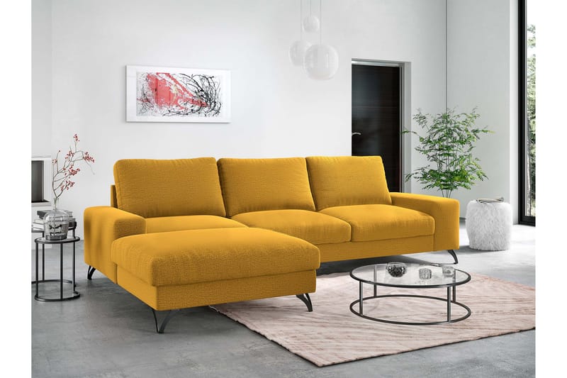 Emet Sovesofa med Divan 3-seter - Brun - Møbler - Sofaer - Sovesofaer - Langsgående sovesofa