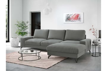 Emet Sovesofa med Divan 3-seter - Hvit - Møbler - Sofaer - Sovesofaer - Langsgående sovesofa