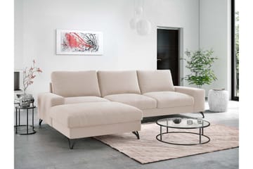 Emet Sovesofa med Divan 3-seter - Lys brun - Møbler - Sofaer - Sovesofaer - Langsgående sovesofa