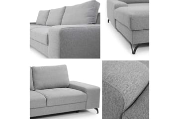Emet Sovesofa med Divan 3-seter - Lys brun - Møbler - Sofaer - Sovesofaer - Langsgående sovesofa
