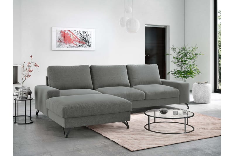 Emet Sovesofa med Divan 3-seter - Lys brun - Møbler - Sofaer - Sovesofaer - Langsgående sovesofa
