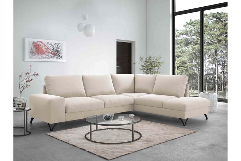 Emet Sovesofa med Sjeselong 4-seter - Grå - Møbler - Sofaer - Sovesofaer - Langsgående sovesofa