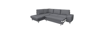 Emet Sovesofa med Sjeselong 4-seter - Grå - Møbler - Sofaer - Sovesofaer - Langsgående sovesofa