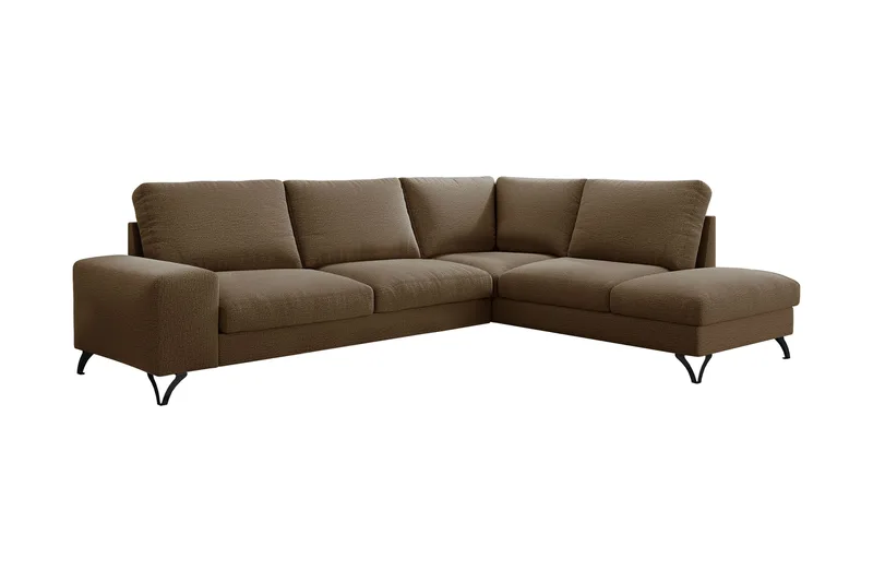 Emet Sovesofa med Sjeselong 4-seter, Gul