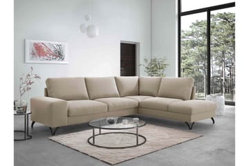 Emet Sovesofa med Sjeselong 4-seter - Hvit - Møbler - Sofaer - Sovesofaer - Langsgående sovesofa