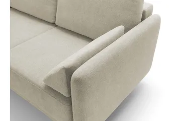 Enaya Sovesofa Med 3-Seters Divan - Beige - Møbler - Sofaer - Sovesofaer - Sovesofa divan