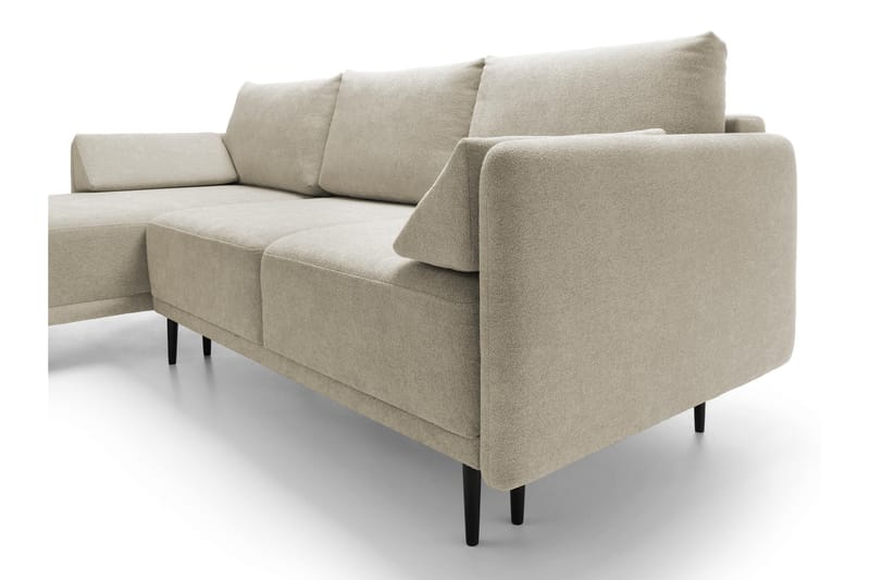 Enaya Sovesofa Med 3-Seters Divan - Grå - Møbler - Sofaer - Sovesofaer - Sovesofa divan