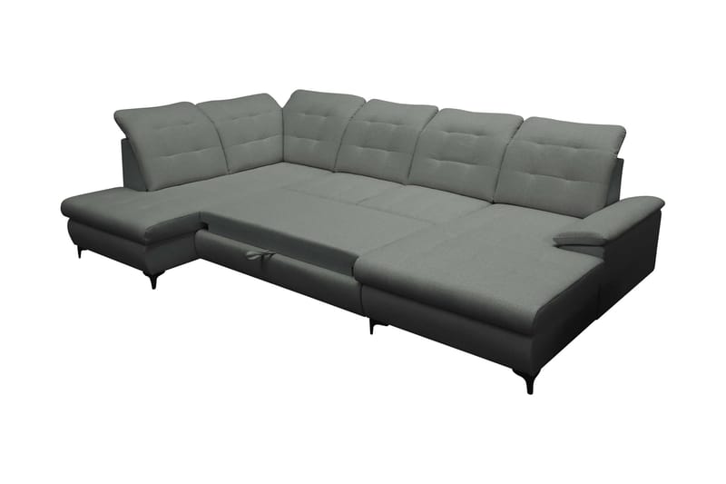 Enzo Sovesofa med Sjeselong og Dobbel Sjeselong 4-seter - Beige - Møbler - Sofaer - Sovesofaer - Sovesofa divan
