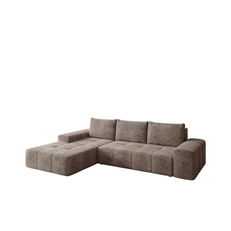 Falor 3-seters sovesofa med divan, venstrevendt, brun