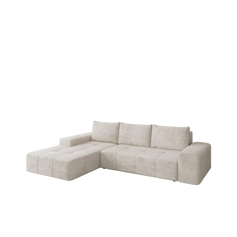 Falor 3-seters sovesofa med divan, venstrevendt - Lysegrå - Møbler - Sofaer - Sovesofaer - Hjørnesovesofa